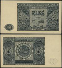 5 złotych 15.05.1946, druk niebieski, bez oznacz