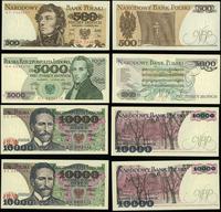 Polska, zestaw 4 banknotów, 1982–1988