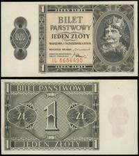 1 złoty 1.10.1938, seria IL, numeracja 8686495, 