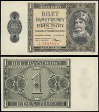 1 złoty 1.10.1938, seria IL, numeracja 8686620, 