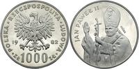 1.000 złotych 1982, JAN PAWEŁ II- PRÓBA, srebro,