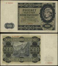 500 złotych 1.03.1940, seria A, numeracja 194236