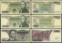 zestaw 3 banknotów 1982–1988, w zestawie: 5.000 