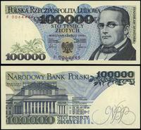 100.000 złotych 1.02.1990, seria F, numeracja 00