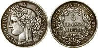 5 franków 1850 BB, Strasburg, srebro, 25.00 g, m