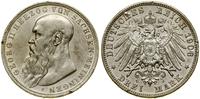 3 marki 1908 D, Monachium, rzadkie, nakład tylko