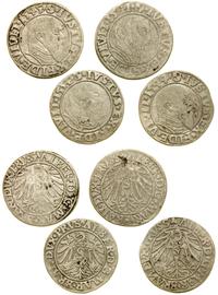 Prusy Książęce (1525–1657), zestaw: 4 x grosz, 1534, 1541, 1544, 1545