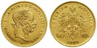 4 floreny = 10 franków 1885, Wiedeń, złoto, 3.20