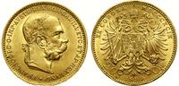 20 koron 1899, Wiedeń, złoto, 6.76 g, piękny egz