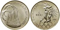 1.000 lirów 1984, Rzym, XXIII Letnie Igrzyska Ol