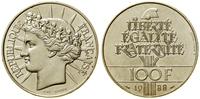 100 franków 1988, Pessac, Wolność, równość, brat