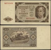 10 złotych 1.07.1948, seria N, numeracja 8755409