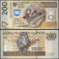 200 złotych 25.03.1994, seria AA, numeracja 0000