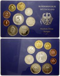 zestaw 8 monet 1989 F, Stuttgart, 1, 2, 5, 10, 5