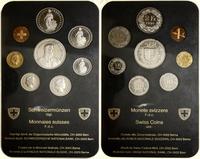 zestaw 8 monet 1990, Berno, 1, 5, 10, 20 rappenó