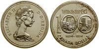 1 dolar 1974, Ottawa, Winnipeg 1874–1974, srebro