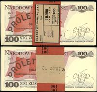 Polska, paczka 105 x 50 złotych z banderolą NBP, 1.12.1988