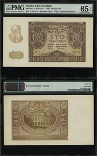 100 złotych 1.03.1940, seria E, numeracja 756135
