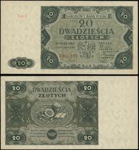 20 złotych 15.07.1947, seria C, numeracja 892411