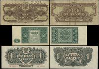 zestaw 3 banknotów 1944–1946, 1 złoty 1944, OBOW