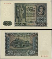 50 złotych 1.08.1941, seria B, numeracja 5121625