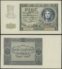 5 złotych 1.08.1941, seria AE, numeracja 4672312