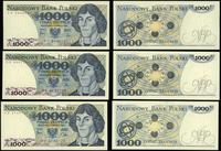 zestaw: 3 x 1.000 złotych 1.02.1982, serie: FP, 
