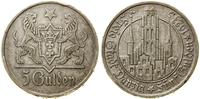 5 guldenów 1923, Utrecht, patyna, AKS 8, Jaeger 