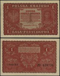 1 marka polska 23.08.1919, seria I-ES, numeracja