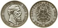 2 marki 1888 A, Berlin, czyszczone i polakierowa