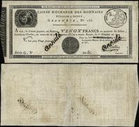 20 franków 21.11.1801, seria G, pieczęcie ANNULE