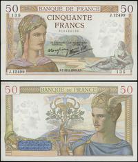 Francja, 50 franków, 22.02.1940