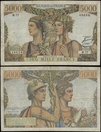 5.000 franków 16.08.1951, typ Terre et Mer, seri