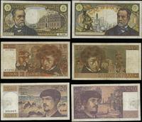 zestaw: 5, 10, 20, 50 i 100 franków z lat 1968–1