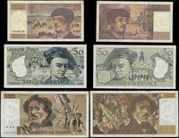 zestaw: 20, 50 i 100 franków 1990–1991, w zestaw