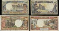 Francja, zestaw: 500 i 1.000 franków, 1992–1996