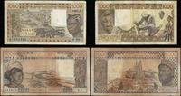 zestaw różnych banknotów, 1.000 franków 1981 A i 5.000 franków 1979 B