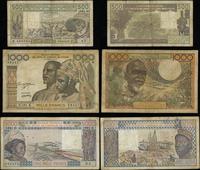 zestaw: 500, 1.000 i 5.000 franków 1981, w zesta