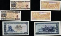 Gwinea, zestaw: 2 x 100 franków i 100 sylis, 1.03.1960 (1998 i 1971)