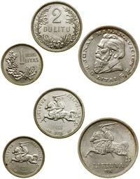 Litwa, zestaw 3 monet, 1925–1936