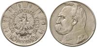 10 złotych 1939, Józef Piłsudski, na awersie pod