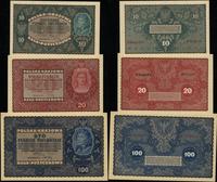 Polska, zestaw 3 banknotów, 23.08.1919