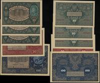 zestaw 5 banknotów 23.08.1919, w zestawie: 3 x 1