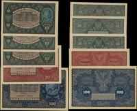 zestaw 5 banknotów 23.08.1919, w zestawie: 3 x 1