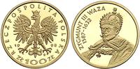 100 złotych 1998, Warszawa, Zygmunt III, złoto, 