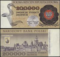 200.000 złotych 1.12.1989, seria R, niska numera