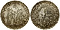 5 franków 1873 A, Paryż, srebro, patyna, wyraźne