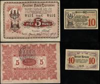 dawny zabór rosyjski, zestaw: 10 kopiejek i 5 rubli, 1915