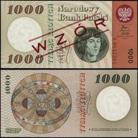 1.000 złotych 29.10.1965, ukośny czerwony nadruk