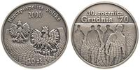 10 złotych 2000, 30. rocznica Grudnia '70, srebr